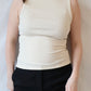 Mel Ribbed Mock Neck Tank | Sugar