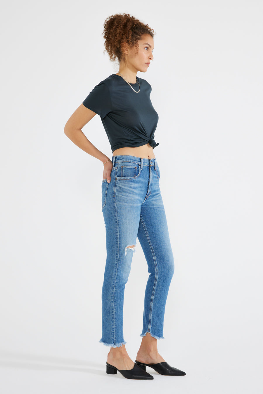 Scarlett Mid-Rise Slim | Midnight Frost