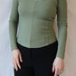 Nadia Boat Neck Top | Eucalyptus