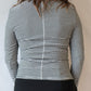 Organic Rib Long Sleeve | Black Stripe