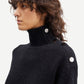 Mandie Mock Neck Sweater | Black