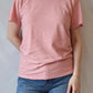Heathered Lorel Tee | Rose Water