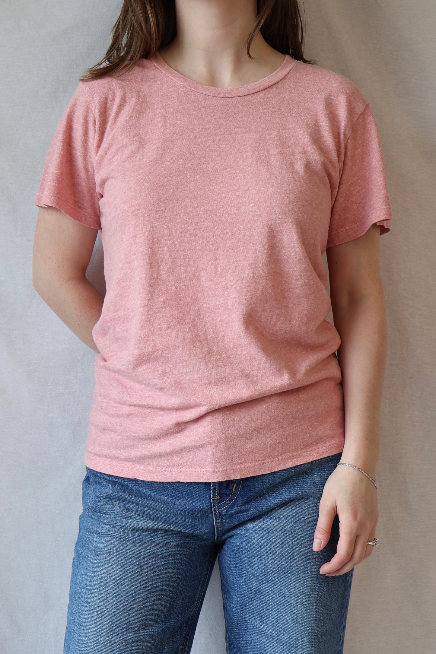 Heathered Lorel Tee | Rose Water