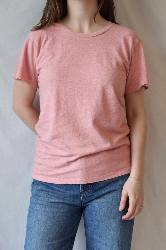 Heathered Lorel Tee | Rose Water