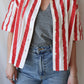 Anna Blouse | Red Stripe