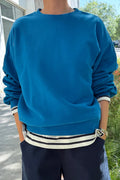 French Terry Core Sweatshirt | Teal Blue