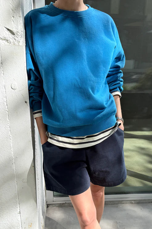 French Terry Core Sweatshirt | Teal Blue