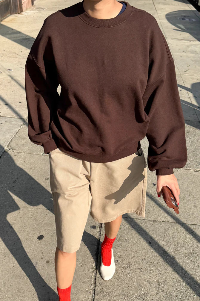 French Terry Core Sweatshirt | Cocoa Bean