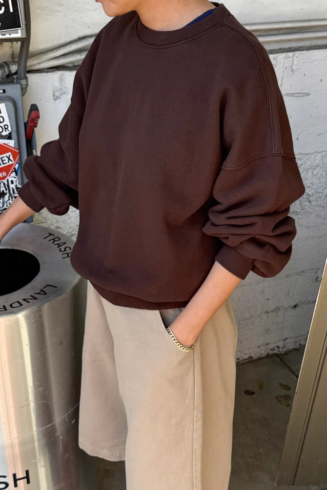 French Terry Core Sweatshirt | Cocoa Bean