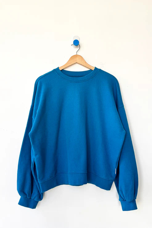 French Terry Core Sweatshirt | Teal Blue