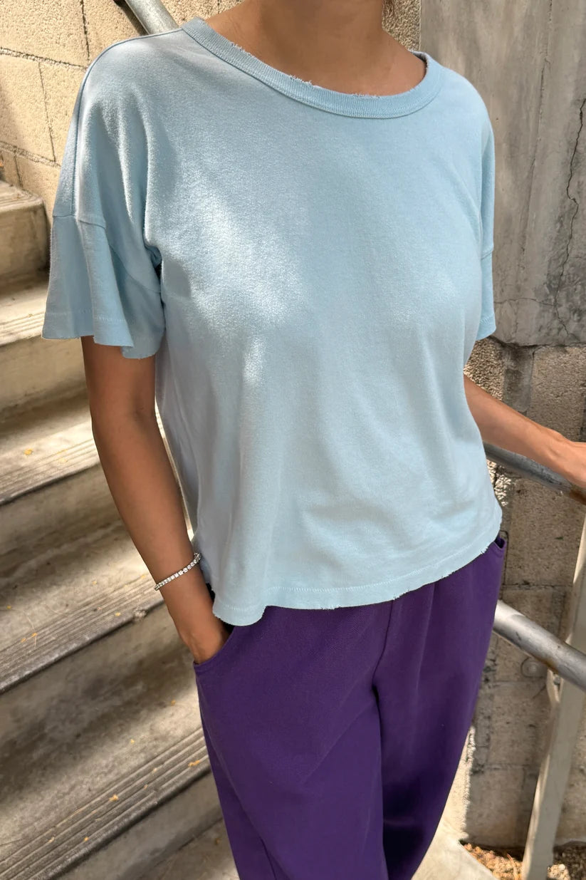 Vintage Fille Tee | Baby Blue