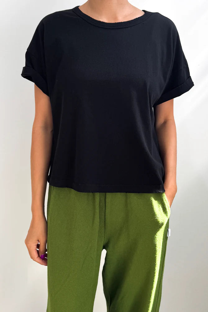 Vintage Fille Tee | True Black