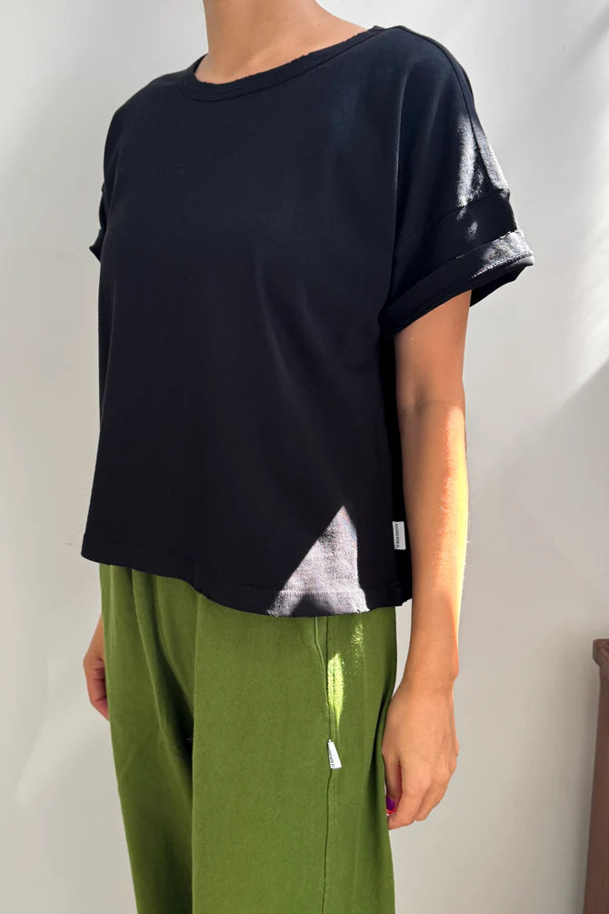 Vintage Fille Tee | True Black