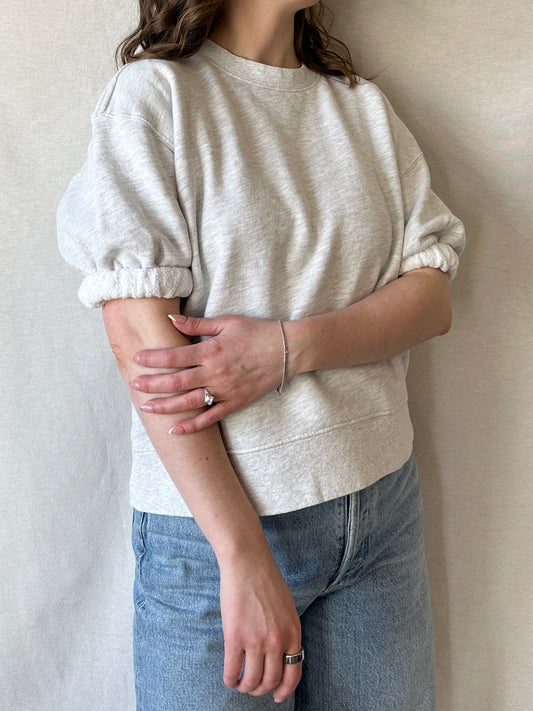Rebecca Short Sleeve Sweatshirt | Ash