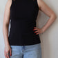 Mariposa Mock Neck Tank | Black