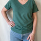 Paige V-Neck | Teal
