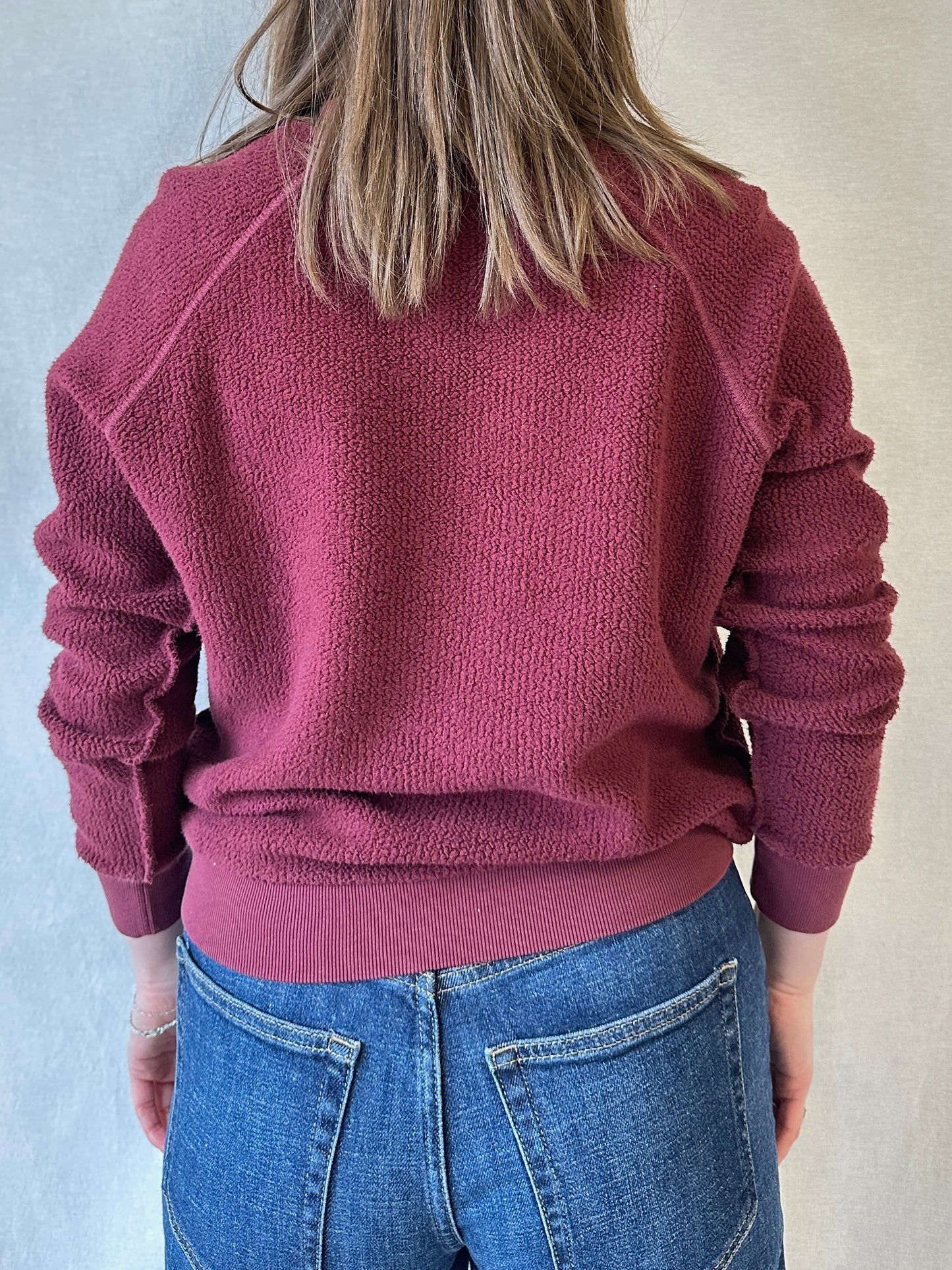 Ziggy Inside Out Sweatshirt | Cranberry