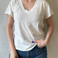 Hendrix V-Neck Tee | White