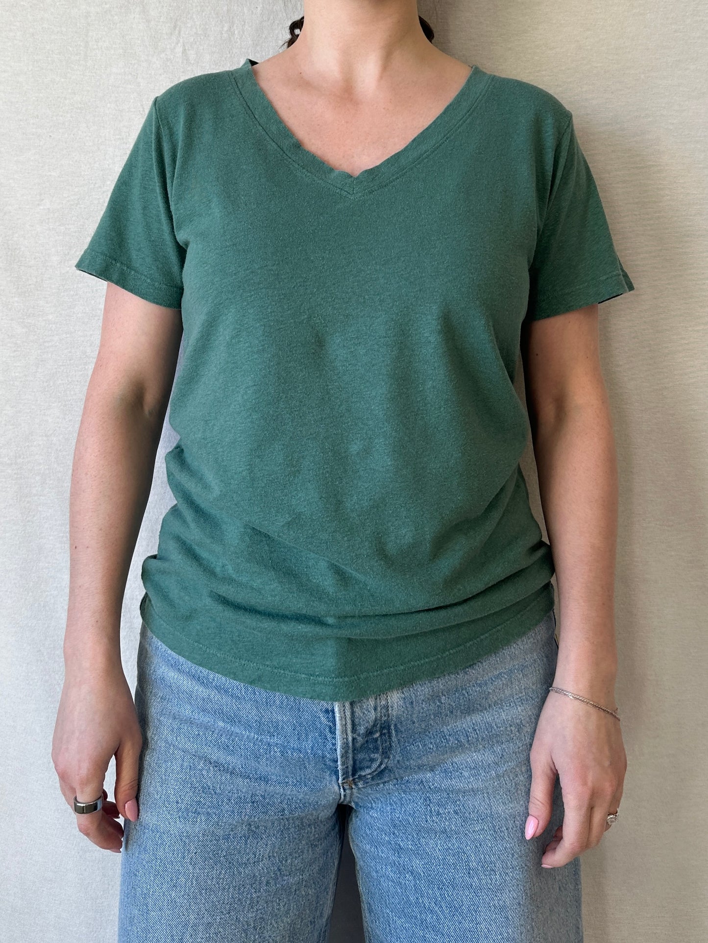 Paige V-Neck | Teal