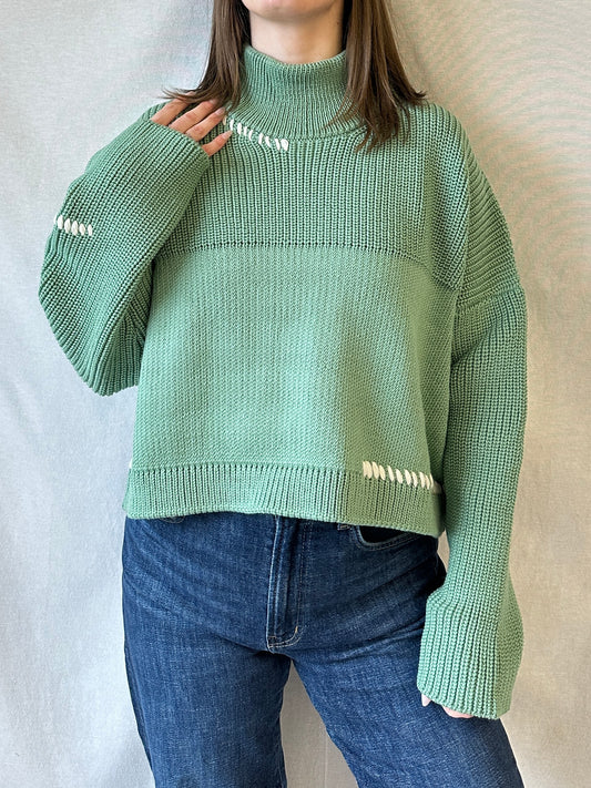 Sturmai Mockneck Sweater | Sage Green