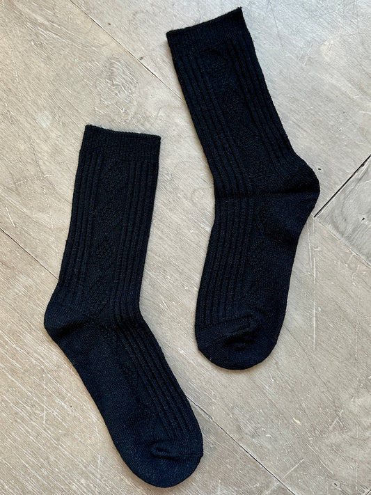 Cashmere Blend Crew Socks