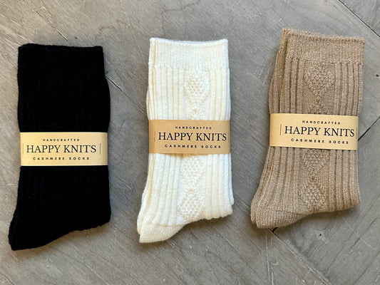 Cashmere Blend Crew Socks