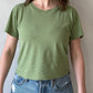 Cropped Lorel Tee | Pistachio
