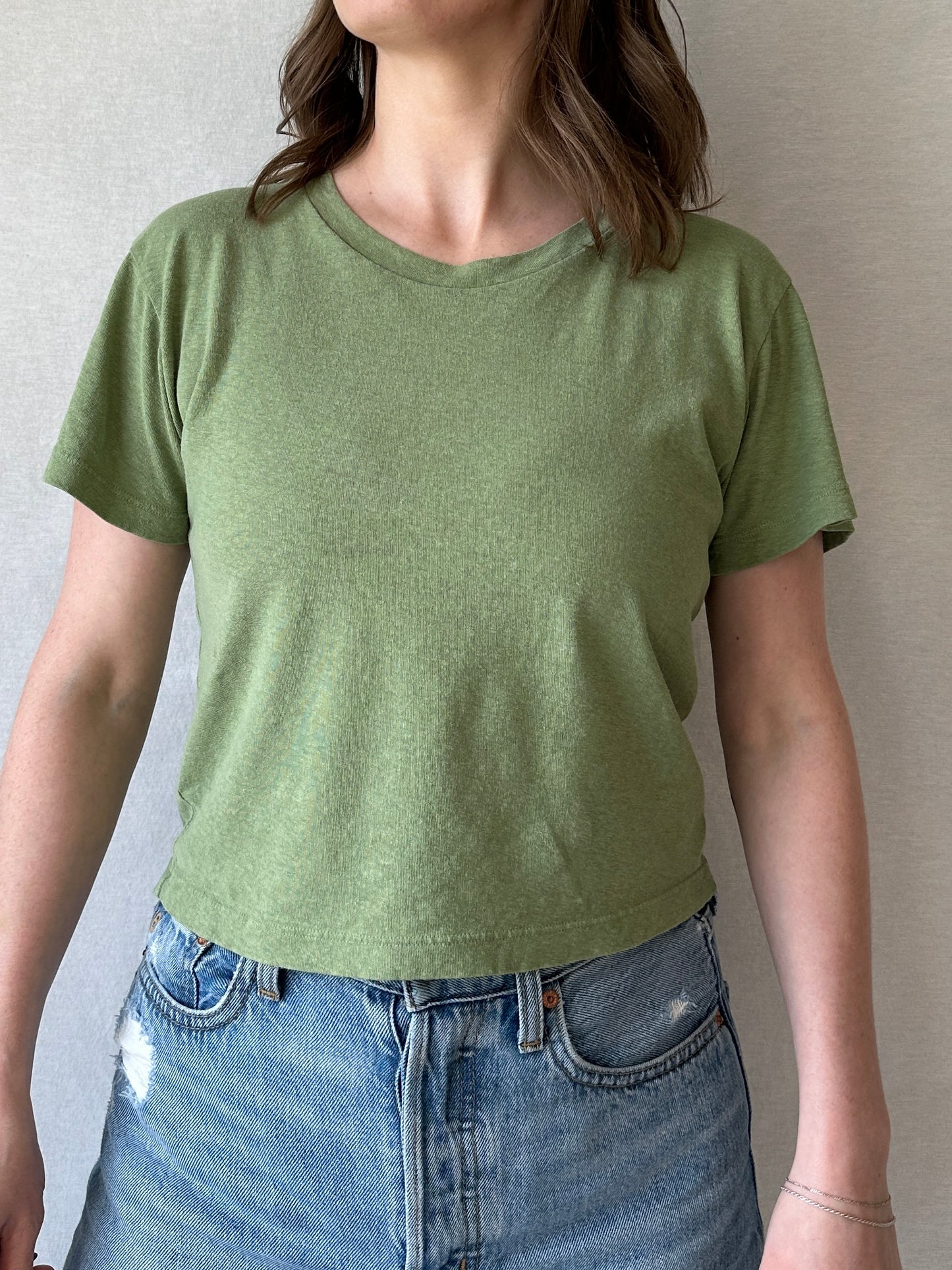 Cropped Lorel Tee | Pistachio