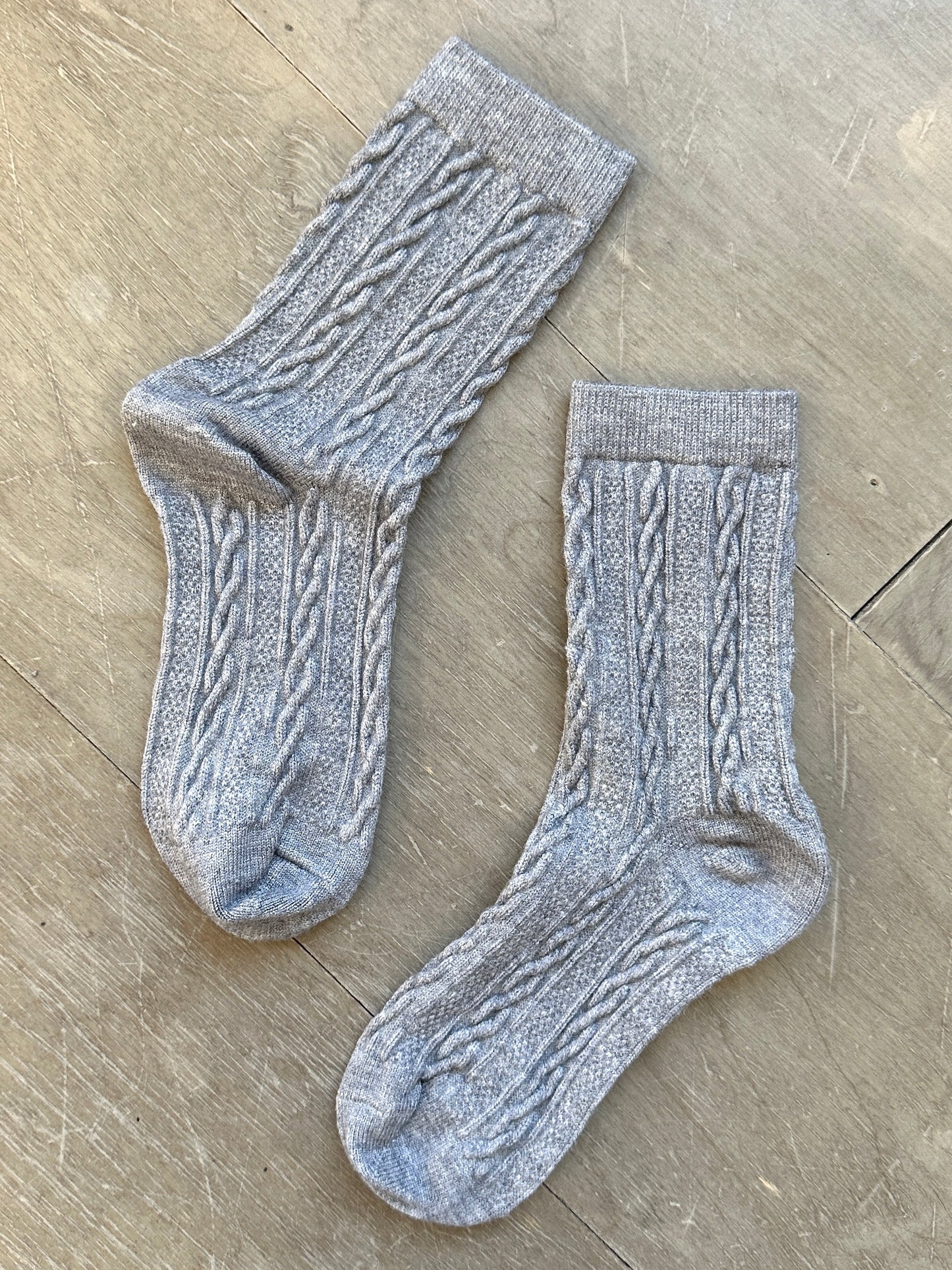 Retro Twist Wool Socks