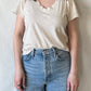 Hendrix V-Neck Tee | Oatmeal