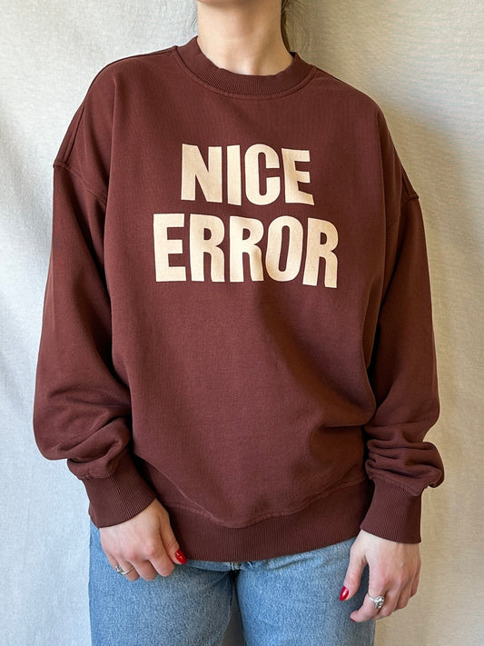 Nice Error Sweatshirt | Coffee