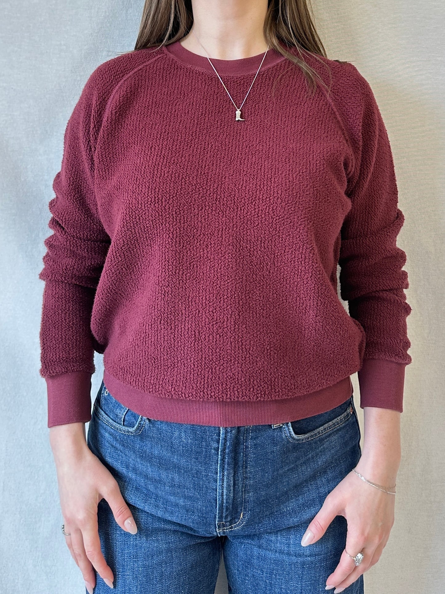 Ziggy Inside Out Sweatshirt | Cranberry