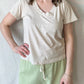 Hendrix V-Neck Tee | Oatmeal