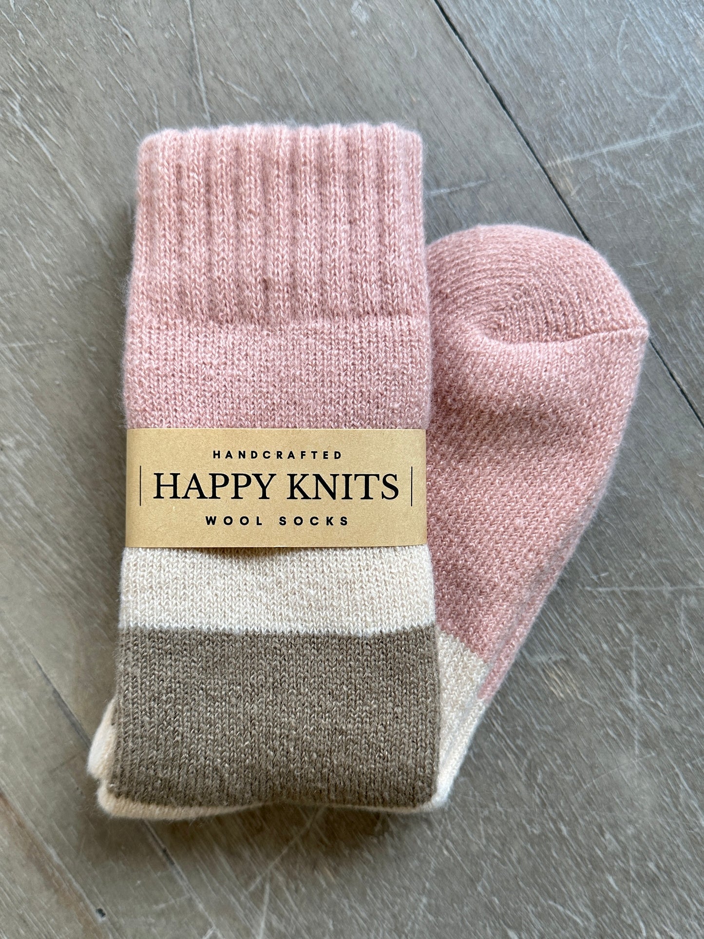 Cozy Pink Wool Socks