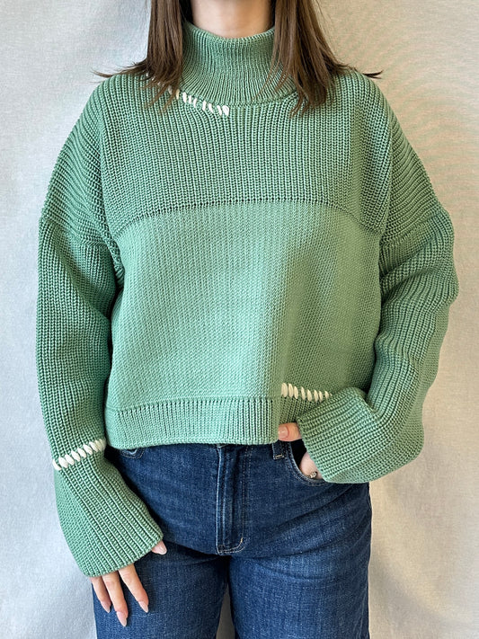 Sturmai Mockneck Sweater | Sage Green