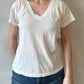 Hendrix V-Neck Tee | White