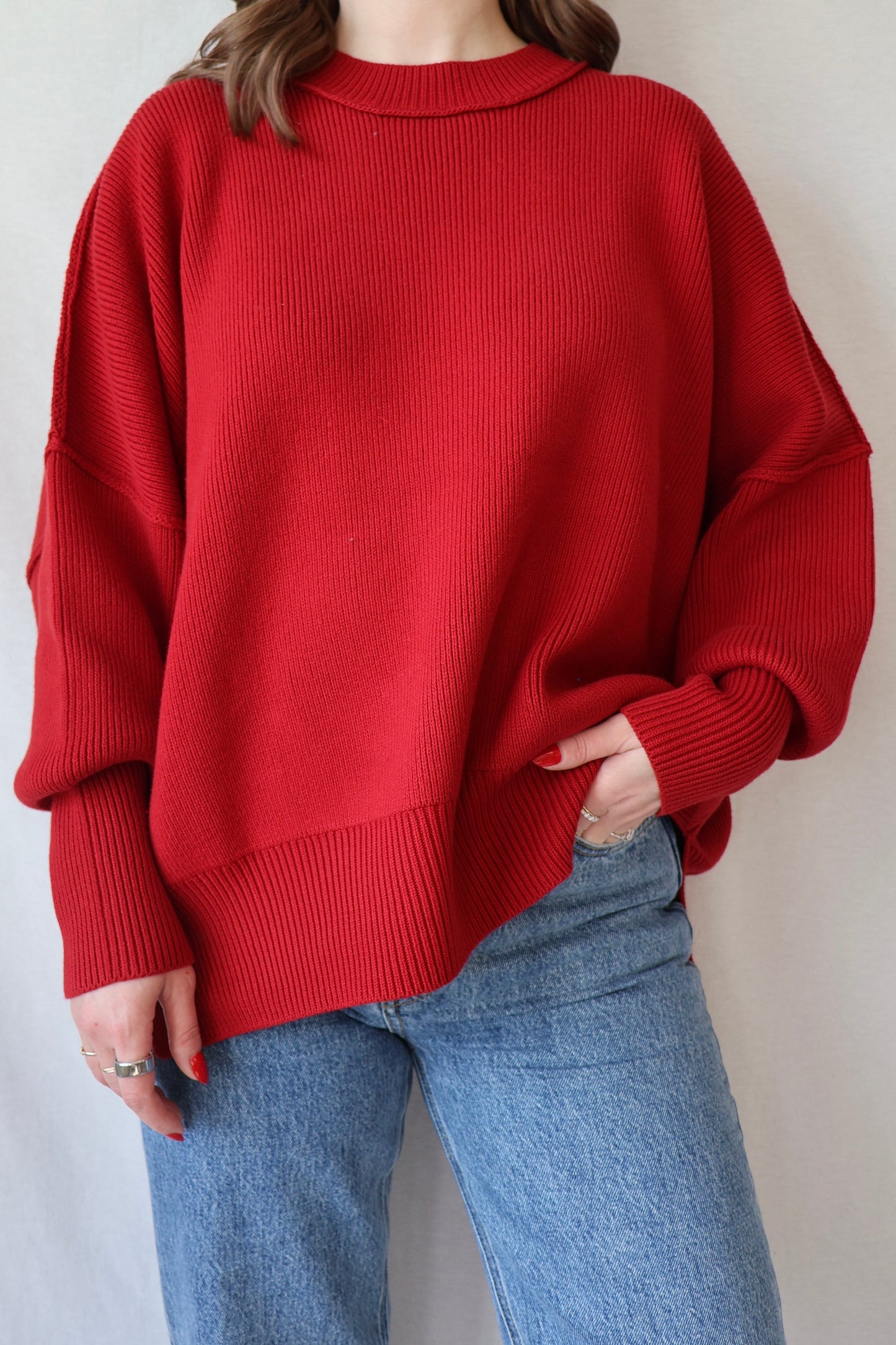 Harper Sweater | Wine