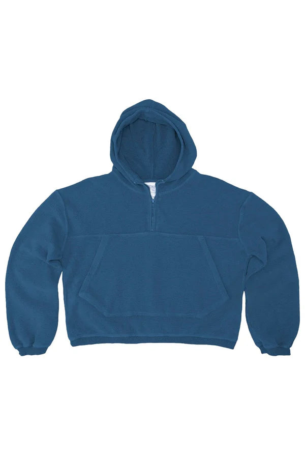 Heathered Osprey Cropped Sweatshirt | Deep Indigo