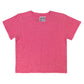 Cropped Heathered Lorel Tee | Sunset Coral