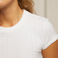 Jude Pointelle Crew Neck Tee | White