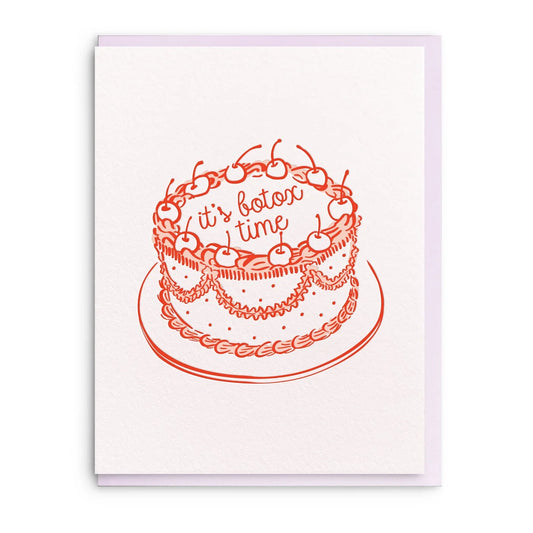 Botox Time Birthday Card