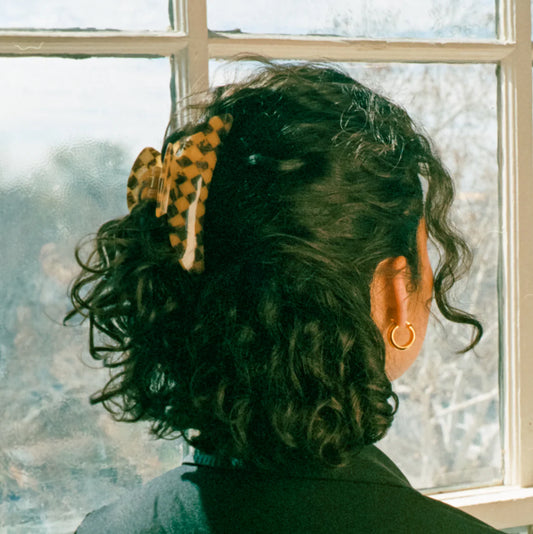 SuperClip Hair Claw | Faded Checker