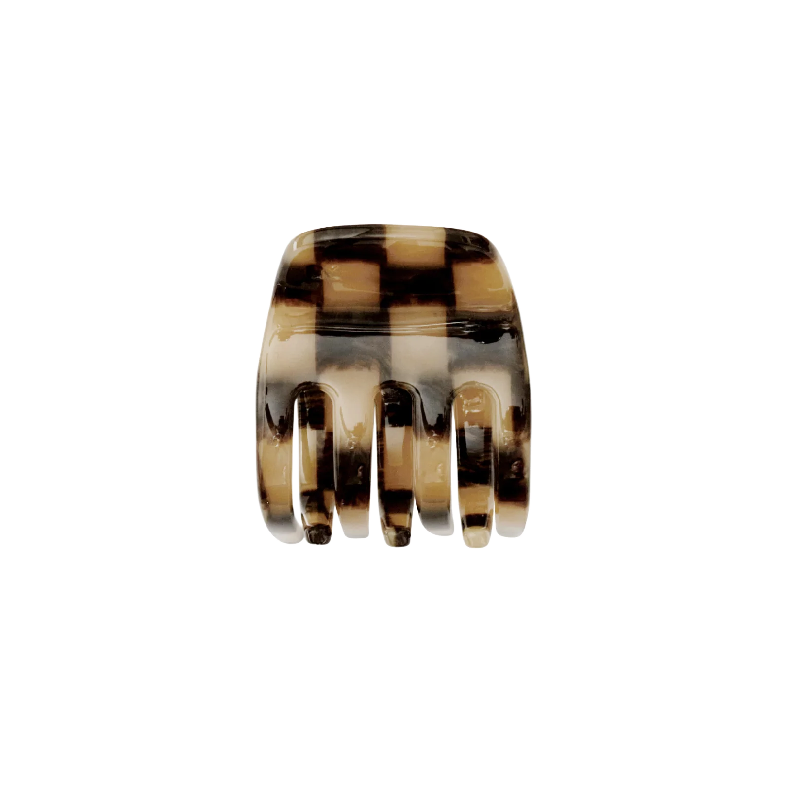 Small Hair Claw Clip | Faded Checker
