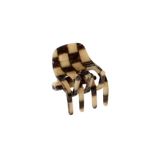 Small Hair Claw Clip | Faded Checker