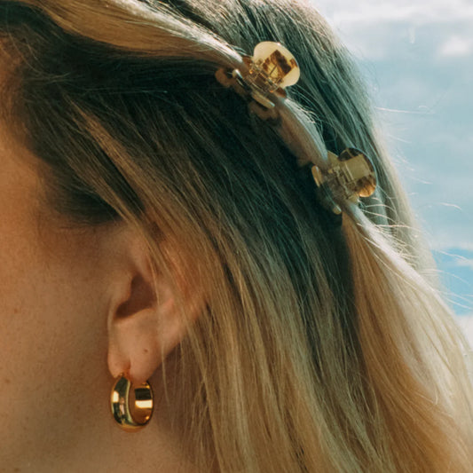 Baby Hair Claw | Faded Checker