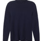 Nova Mock Neck Sweater | Navy