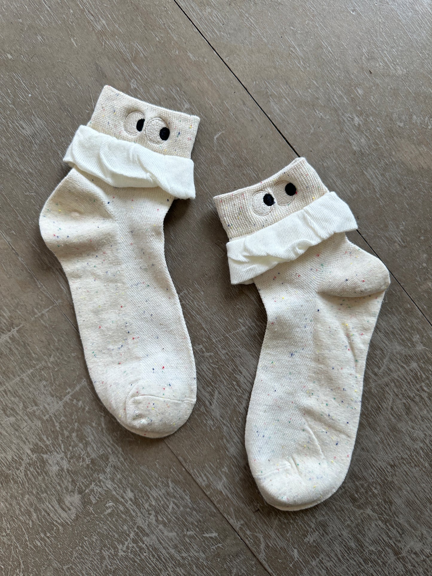 Embroidered Eye Socks