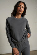 Alexi Raglan Crew | Charcoal