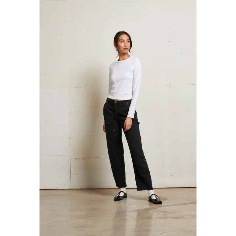 Jamie Recycled Cotton Long Sleeve | White