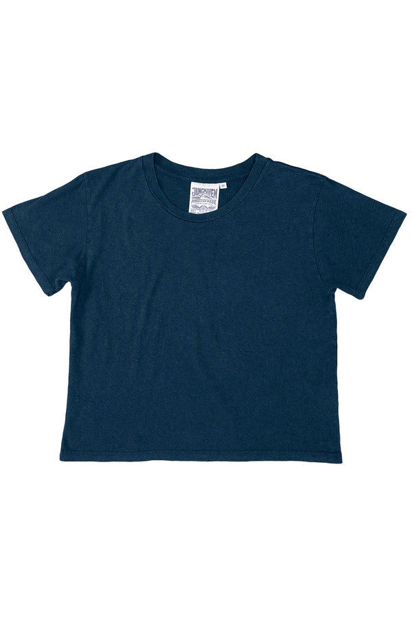 Cropped Lorel Tee | Navy